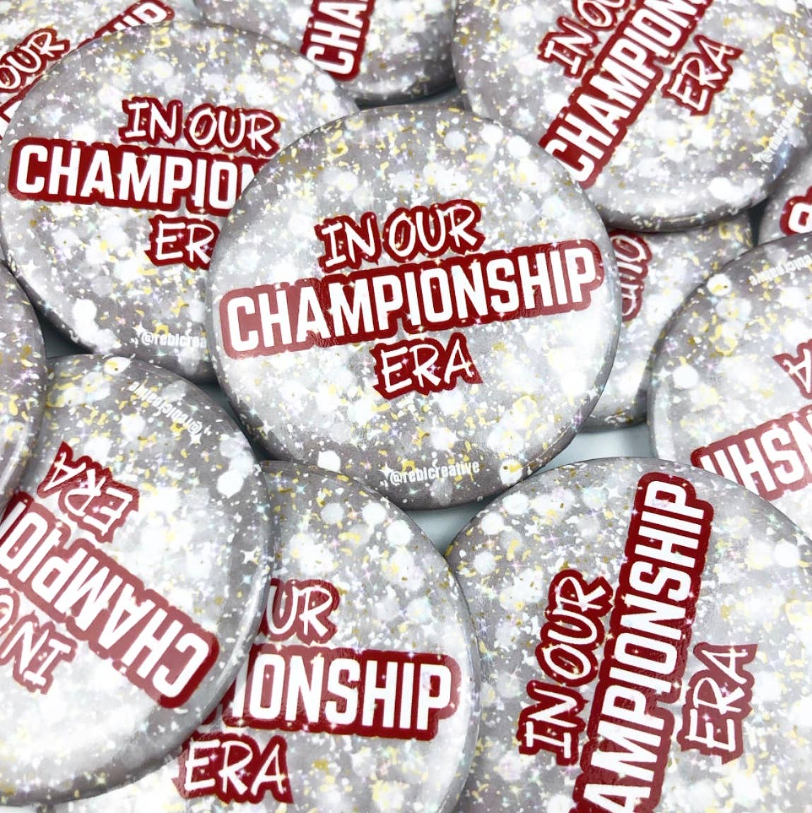 GAME DAY BUTTON - Championship Era SILVER