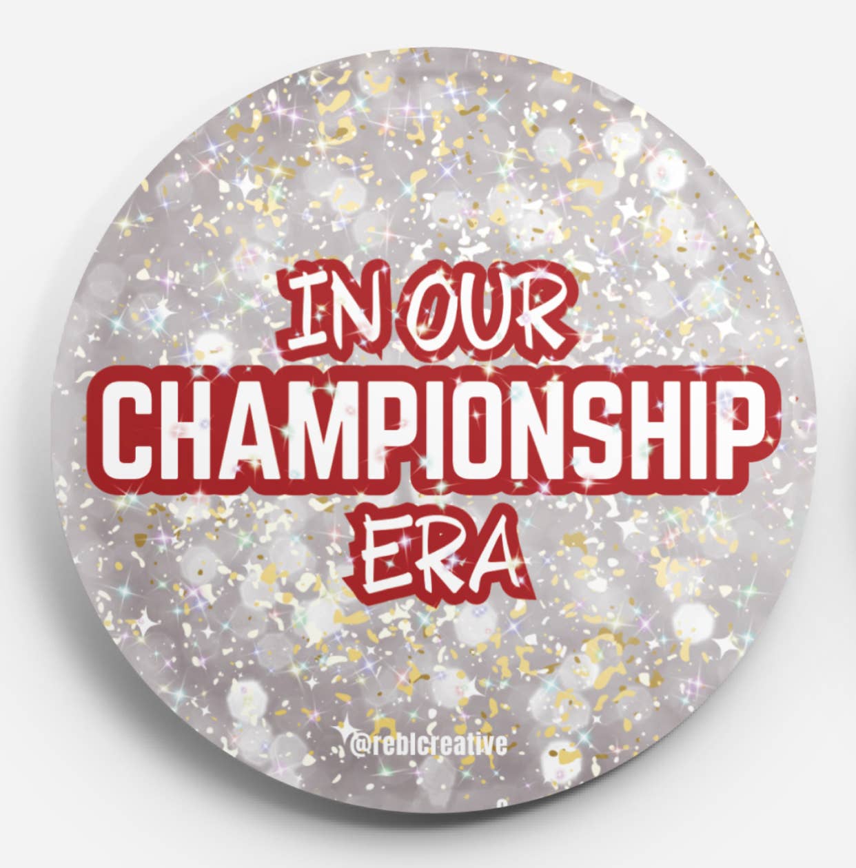 GAME DAY BUTTON - Championship Era SILVER