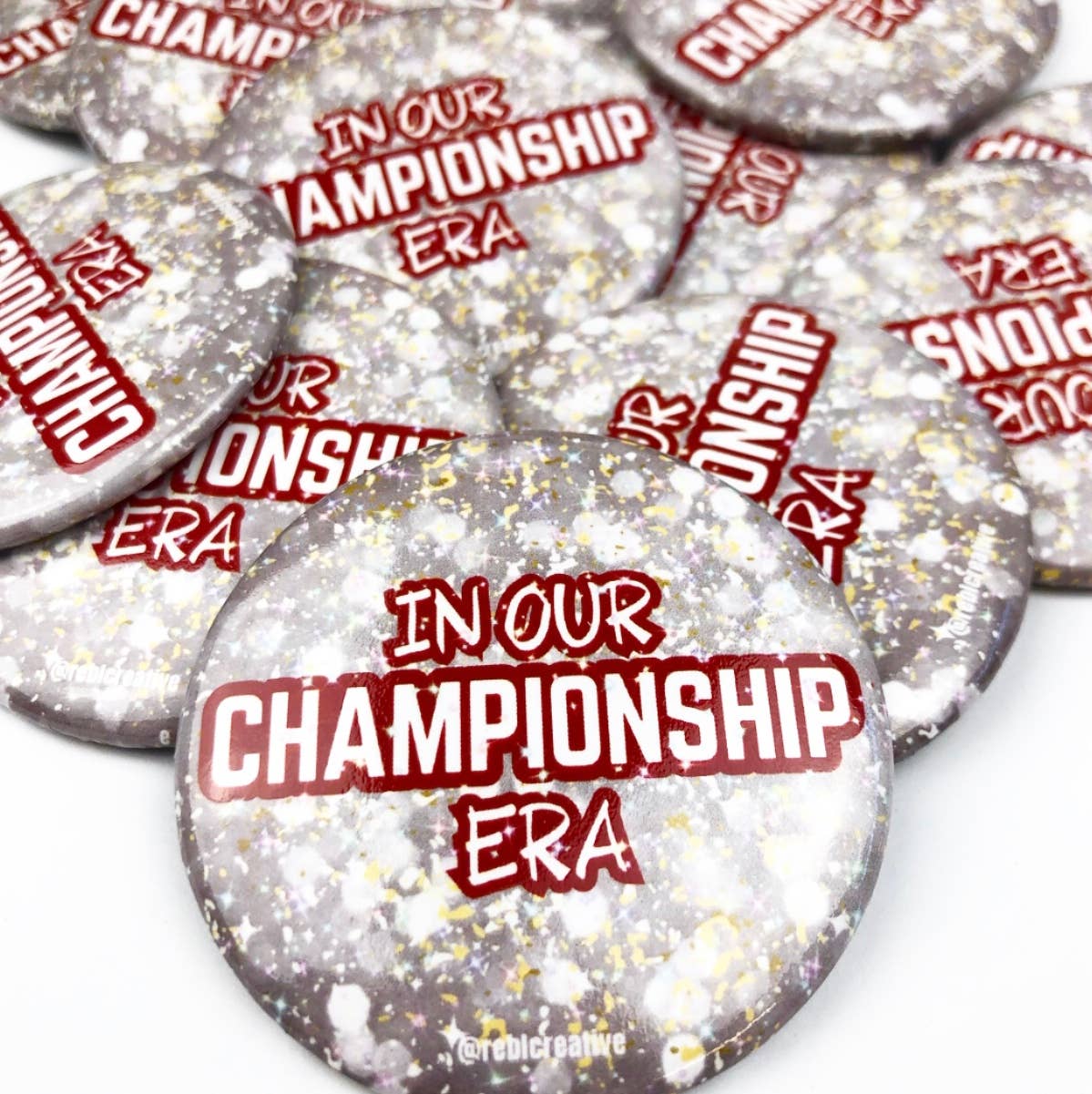 GAME DAY BUTTON - Championship Era SILVER