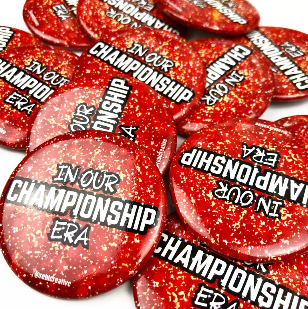 GAME DAY BUTTON - Championship Era RED