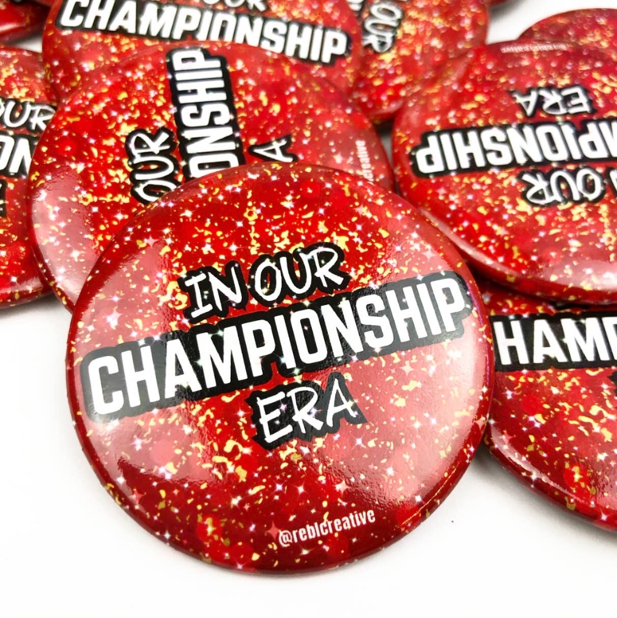 GAME DAY BUTTON - Championship Era RED