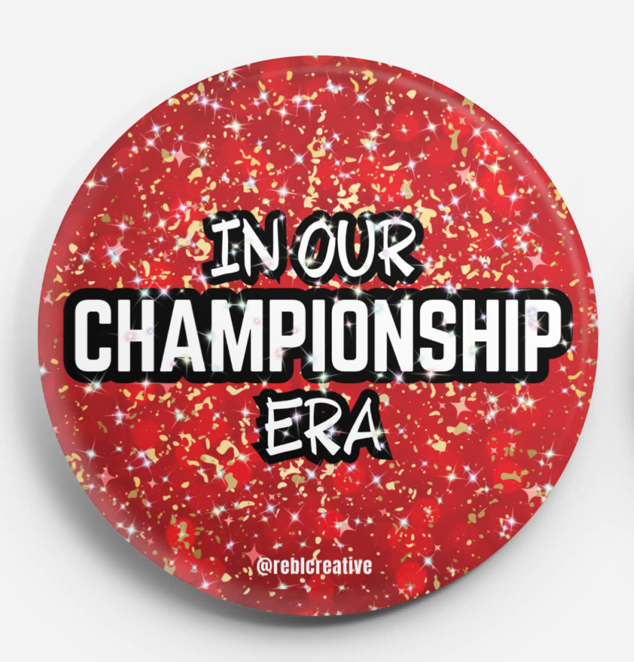 GAME DAY BUTTON - Championship Era RED