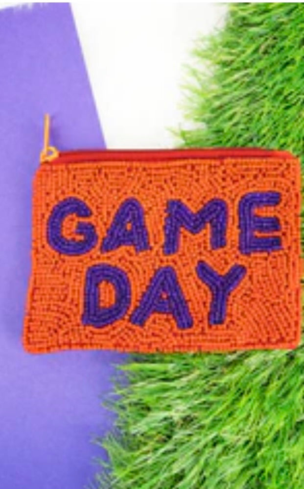 Clemson Game Day Coin Purse