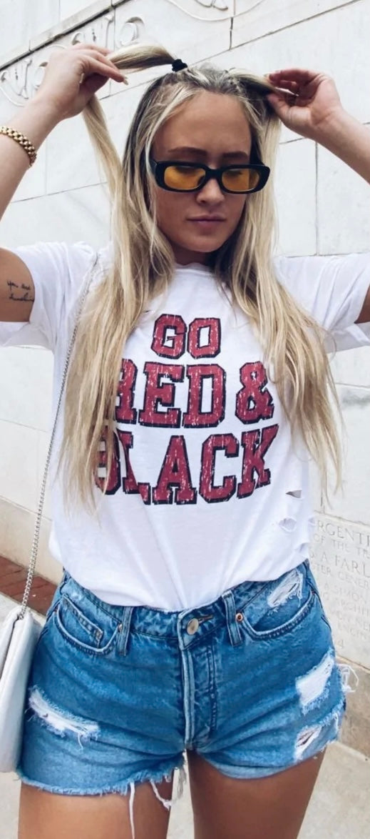 GO Red & Black Tee