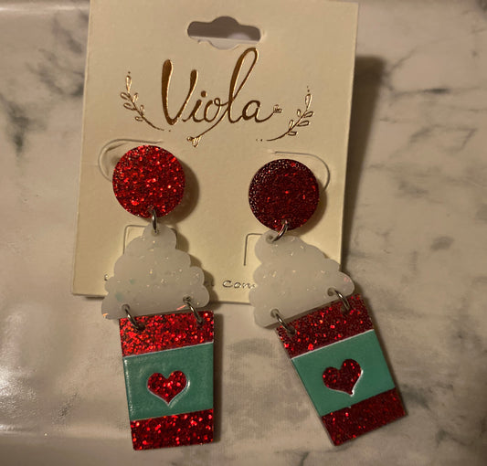 Festive Hot Cocoa Earrings