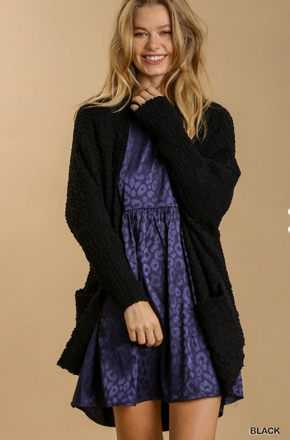 Black Oversized Cardigan