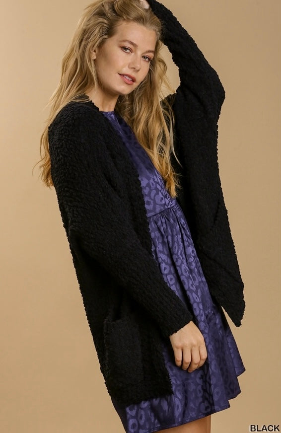 Black Oversized Cardigan