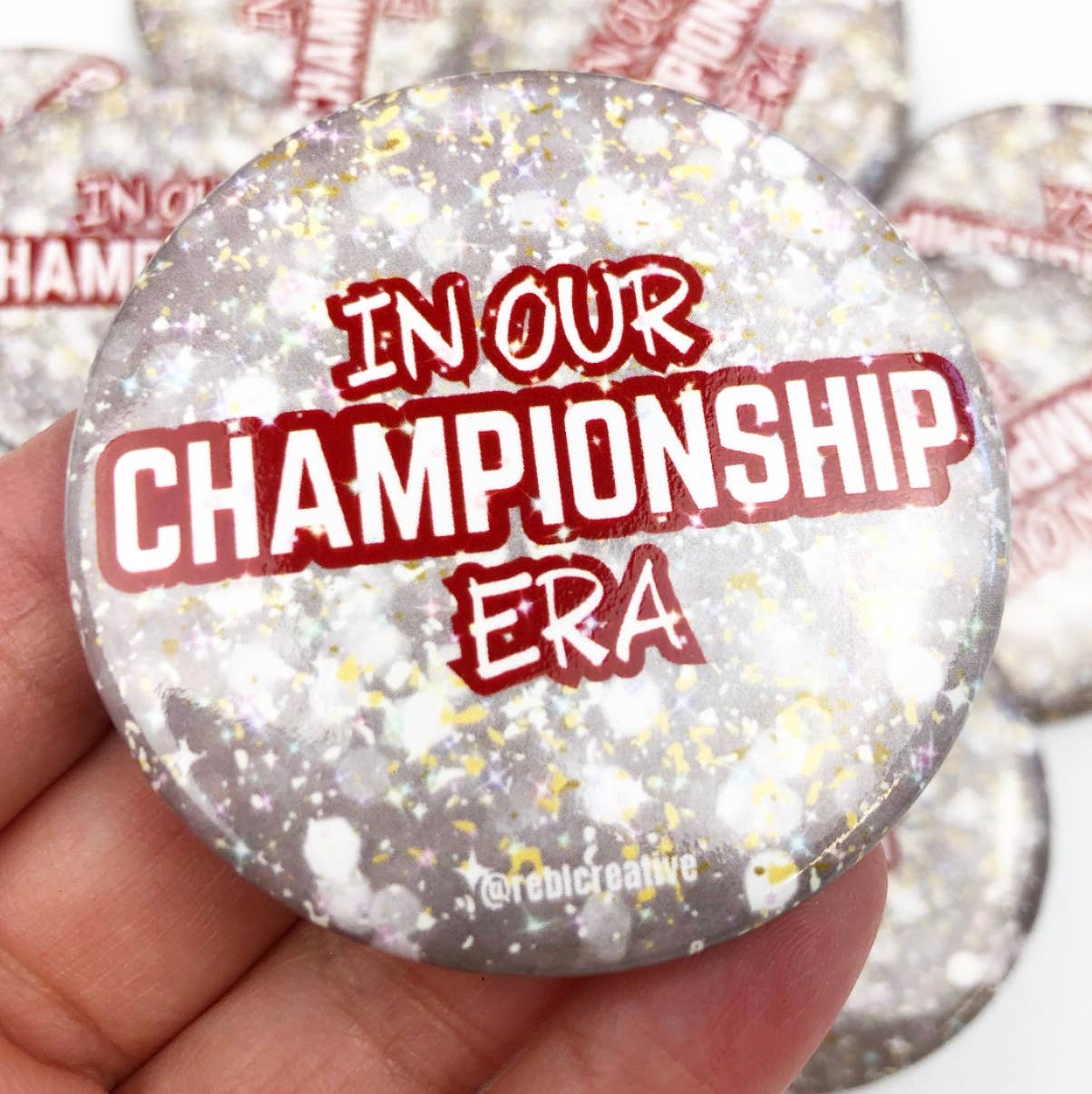 GAME DAY BUTTON - Championship Era SILVER