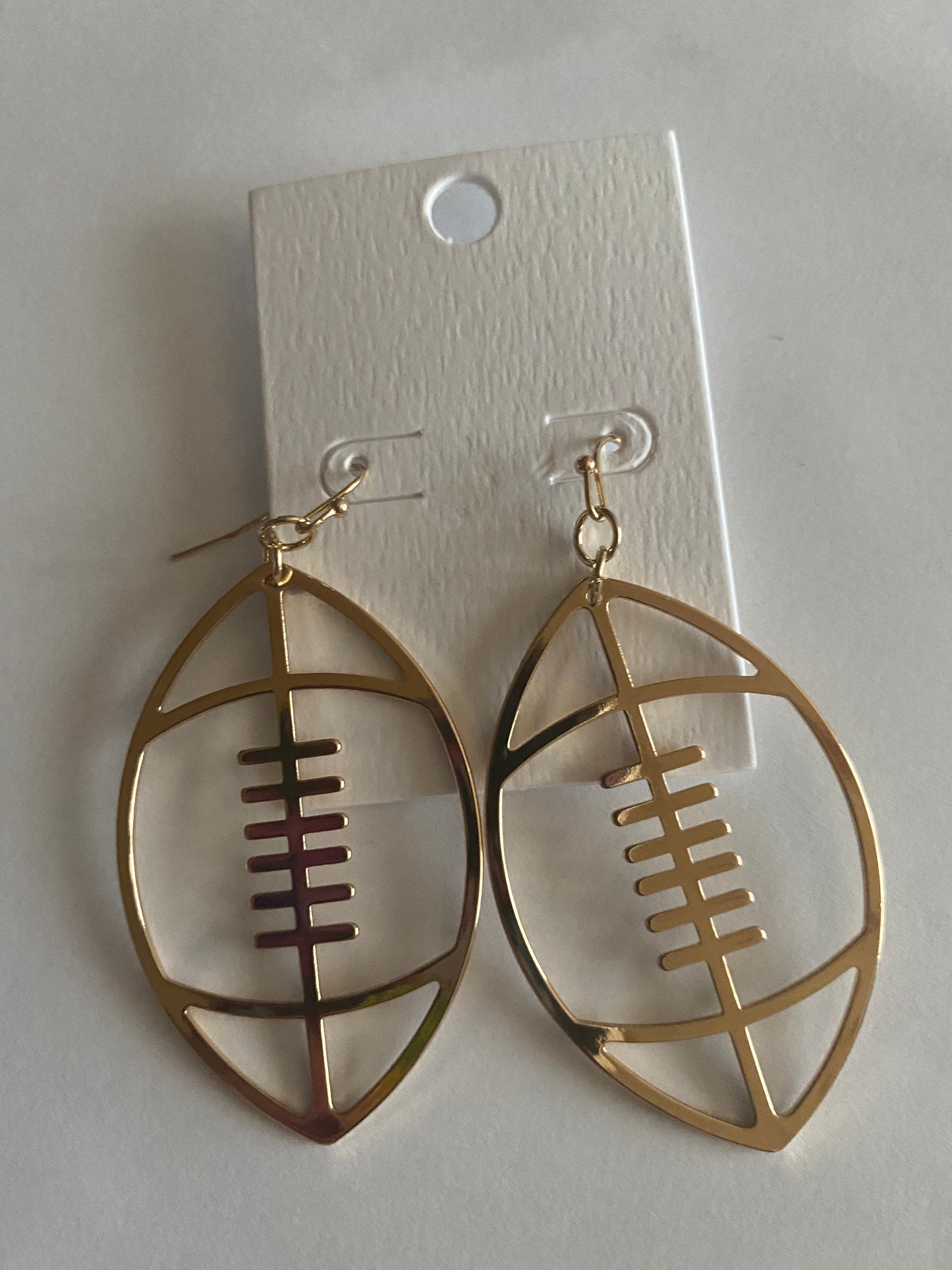 Gold Metal Football Dangles